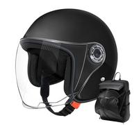 Husoiuy Casques | Casques De Moto | Équipement De Protection, Casque Respirant avec Visière | Demi De Moto Toutes Saisons pour Hommes Et Femmes