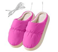 Husoiuy Chauffe-Pieds Chauffants électriques,Bottes chauffantes électriques - Pantoufles chauffantes pour Les Pieds, Chargeur USB, Chauffe-Chaussures électrique pour Femmes et Hommes