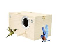 Husoiuy Incubateur en bois pour perroquets | Nichoir pour perruches | Boîte d'élevage en bois pour perruches - Support pour perruches, cage à oiseaux, boîte pour accouplement pour tourterelles