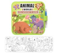 Husoiuy Livre de Aquarelle - Activités Éducatives pour l'Apprentissage | Livre De Peinture À L'Eau Jouets D'Apprentissage,pour Noël Anniversaire Garçons Filles École Salle de Classe Voyage Avion