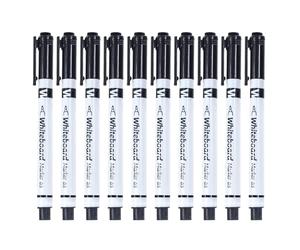 Husoiuy Marqueurs pour Tableaux Blancs | Lot De 10 Stylos Pour Salle De vec Gomme Intégrée | Marqueurs D'Écriture Pointe Fine 0,5 Mm - Pour Enseignants, Salle De ole Maternelle,