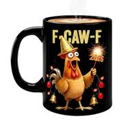 Husoiuy Mug À Café Avec Motif De Poulet | Tasse À Vin Et Lait Avec Un Dessin D'Animal Cartoon,Mug De Noël Amusant En Céramique | Pour Ami Maman Dame Cuisine Fête Vacances
