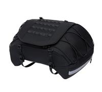 Husoiuy Sacs Moto pour Siège Arrière, Sacoche de Voyage Imperméable pour Moto, Bagage Coffre Ajustable Réfléchissant pour Nuit Trajets Navette Tourisme Road Trip