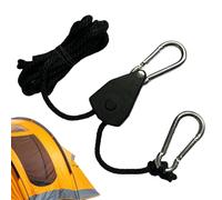 Husoiuy Sangle de Sécurité à Cliquet | Sangle à Poulie et à Crémaillère avec Boucle - d'Arrimage pour Tente de Camping,pour Camping Randonnée Escalade Aventure Jardin Clôture Voyage Extérieur