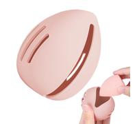 Husoiuy Support pour éponge de maquillage | Étui à éponge de maquillage | Réutilisable | Support de rangement en silicone pour éponge de maquillage - Porte-éponge de voyage pour les voyages