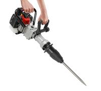 HUSPOO Poteau à gaz 32,7 cc 2 en 1 avec tête interchangeable JH-55 - Monocylindre à essence - Pour clôture, poteaux en bois et poteaux de clôture