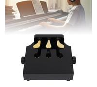 HUSPOO Rallonge de pédale de piano pour enfants - Rehausseur de pédale pour enfants - Pédale de piano - Banc d'extension avec 3 pédales - Pour enfants - Accessoire d'aide - Noir