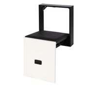HUSPOO Tabouret mural pliable - Chaise pliante ultra fine de 7 cm - 35,5 x 36,5 cm - Tabouret de change de chaussures mural - Rangement sans prendre de place - Convient pour les entrées, le salon