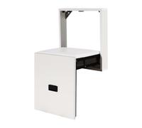 HUSPOO Tabouret mural pliable - Chaise pliante ultra fine de 7 cm - 35,5 x 36,5 cm - Tabouret de change de chaussures mural - Rangement sans prendre de place - Convient pour les entrées, le salon