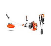 Husqvarna 122R : Débroussailleuse Thermique 21,7 cm³, Largeur de Coupe 43 cm, tête Tap’n Go, Smart Start®, livrée avec Harnais.