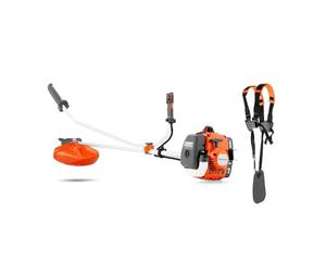 Husqvarna 122R : Débroussailleuse Thermique 21,7 cm³, Largeur de Coupe 43 cm, tête Tap’n Go, Smart Start®, livrée avec Harnais.