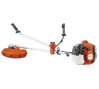 Husqvarna 135R Débroussailleuse à essence avec poignée Bullhorn - Moteur X-Torq de 34,6 cm³, largeur de coupe de 47 cm, avec fil de coupe, lame d'herbe et double sangle