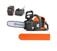 Husqvarna 225i Tronçonneuse sans fil avec batterie 36 V et chargeur, légère, sans fil, silencieuse, rail de 12 ″, vitesse de chaîne 20 m/s, idéale pour l'élagage des arbres et l'entretien du jardin