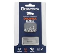 Husqvarna Automower Endurance - Lot de 6 lames avec vis - Trou oblong - Lame de qualité plus durable - Compatible avec tous les robots tondeuses Husqvarna/Gardena/McCulloch
