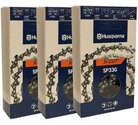 Husqvarna Lot de 3 chaînes OEM SP33G X-Cut .325 .050 80DL 50,8 cm 581643680