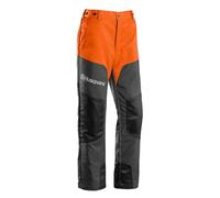 Husqvarna Pantalon de protection anti-coupure compatible avec une tronçonneuse EN381 classe 1 (20 m/s) - Orange/gris, Orange, 44