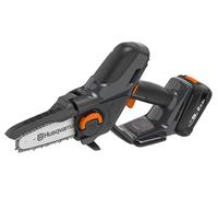 Scie à Élaguer Husqvarna Aspire™ P5-P4A. Mini tronçonneuse à batterie avec batterie et chargeur, tronçonneuse à haute performance pour les branches jusqu'à 75 mm