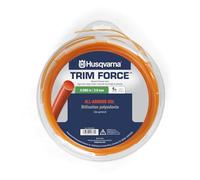 Husqvarna Trim Force 529337002 Fil de débroussailleuse Rond 0,080 x 122,4 m, 0,5 kg, Orange