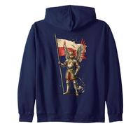 Hussard ailé Drapeau polonais Guerrier Armure Patriote Histoire Art Sweat à Capuche