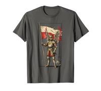 Hussard ailé Drapeau polonais Guerrier Armure Patriote Histoire Art T-Shirt