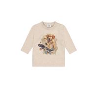 Hust & Claire Sweat 'Anton Skater Dog' sable / orange / blanc cassé, Taille 86
