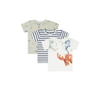 Hust & Claire T-Shirt 'Albert Holiday' bleu foncé / cognac / vert pastel / blanc, Taille 56