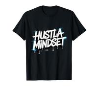 Hustla Mindset, Funny Masculine Motivation Social Media Fun T-Shirt