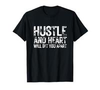 Hustle and Heart Entrepreneur Motivation Inspirante T-Shirt