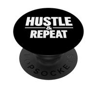 Hustle and Repeat Entrepreneur propriétaire d'une Petite Entreprise PopSockets PopGrip Adhésif