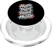 Hustle Bat Le Talent Lorsque Le Talent ne se bouscule Pas - Motivation PopSockets PopGrip pour MagSafe