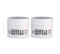 TATTOO HUSTLE BUTTER DELUXE ORIGINAL - 2x30ml crème de soin tatouage vegan aux ingrédients naturels comme mangue, papaye et beurre de karité, favorise la cicatrisation, réduit rougeurs et gonflements