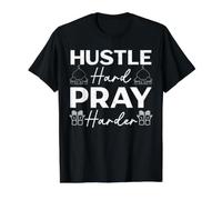 Hustle Harder Religion Musulmane Allah Dua T-Shirt Graphique avec Valeur, Homme, Noir, L