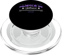 Hustle in Silence - Streetwear à la Typographie Urbaine PopSockets PopGrip pour MagSafe