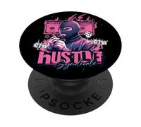 Hustle Streetwear Syndicate Money Masque de Ski Gangster PopSockets PopGrip Adhésif