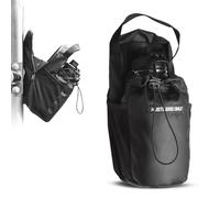 Hustlers Only Sac magnétique pour salle de sport, revêtement en caoutchouc PU 600D, sac de gym magnétique pour salle de sport, protection verrouillable, poches latérales extensibles pour téléphone et