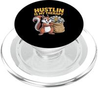 Hustlin is My Therapy Money Grind Motivation Hustle Life PopSockets PopGrip pour MagSafe