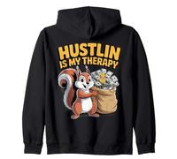 Hustlin is My Therapy Money Grind Motivation Hustle Life Sweat à Capuche
