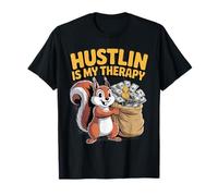 Hustlin is My Therapy Money Grind Motivation Hustle Life T-Shirt