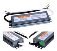 HUSXWKDQP DC 12V 24V 50W Power Supply AC 220V IP67 Waterproof Transformers LED Driver 1A 3A 5A 10A 25A 12W 36W 50W 60W 100W 200W 300W 400W(12V 29.1A 350W)