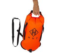 HUT Sac étanche pour bouée de natation 20 l - Flotteur de remorquage de qualité supérieure et sac étanche pour nageurs en eau libre, triathlètes. Bouée de natation de sécurité haute visibilité, deux