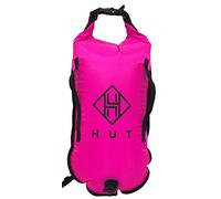 Hut Swim Bouée de Natation - 20L/28L Flotteur de remorquage et Sac étanche pour nageurs en Eau Libre, triathlètes, bouée de Natation de sécurité Haute visibilité, Deux Chambres à air.