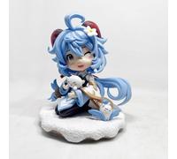 Hutao, Ganyu Q Version Anime Figurine Modèle Statue Cosplay PVC Action Figure Model Toys Figurine Collection Décoration Cadeau 6,3 pouces (HuTao)