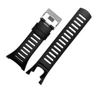 HUTBUVEAW Accessoires de Montre Bracelet en Caoutchouc Silicone for Suunto Ambit 3 Peak - Ambit 2 Boucles Bracelets de Montre en Caoutchouc Correa Bracelet de Montre for Hommes(30 Silver Buckle)