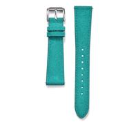 HUTBUVEAW Bracelet de montre classique en cuir suédé, bracelet de montre vintage en cuir, 18 mm, 19 mm, 20 mm, 22 mm, bracelet à dégagement rapide(Cyan,19mm)