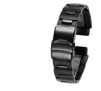 HUTBUVEAW Bracelet de montre en acier inoxydable massif for Casio PRG-260/270/550 PRW-3500/2500/5100, série PROTREK, 18 mm(Black)