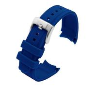 HUTBUVEAW Bracelet de Montre en Caoutchouc de Silicone à extrémité incurvée for Water Ghost for Citizen for Tissot for Seiko 20MM 22MM Bracelet de Sport for Hommes Ceinture Universelle(Blue,22mm)