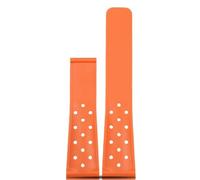 HUTBUVEAW Bracelet de Montre en Caoutchouc et Silicone Souple, 22mm, for TAG HEUER, Monaco Carrera Formula 1, Bracelet étanche, Boucle Pliante(Orange NK)
