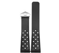 HUTBUVEAW Bracelet de Montre en Caoutchouc et Silicone Souple, 22mm, for TAG HEUER, Monaco Carrera Formula 1, Bracelet étanche, Boucle Pliante(Black SK)