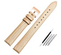 HUTBUVEAW Bracelet de Montre en Cuir 14 mm, for Armani Star Belt AR1681 AR11223 AR11091 AR1769 /1757, chaîne de Montre for Femme, Accessoires Fins(Champagne RG)