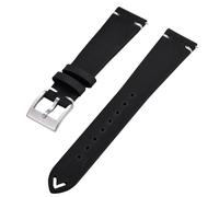 HUTBUVEAW Bracelet de montre en cuir à dégagement rapide for bracelets de montre 18mm 20mm 22mm bracelet de montre en cuir hommes femmes for diverses marques de montre(Black,18mm)